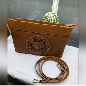 NWT Brown Western Clutch/Crossbody  Bag
